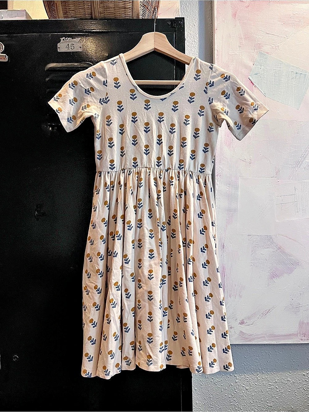 Alice + Ames Short Sleeve Play Dress Girls Size 10 Floral Cotton Dress